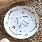 Set de 4 Assiettes à Dessert – Oiseaux & Amour