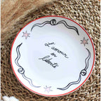 Set de 4 Assiettes à Dessert – Cœurs &amp; Liberté