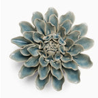 Fleur en céramique Dahlia Céladon 