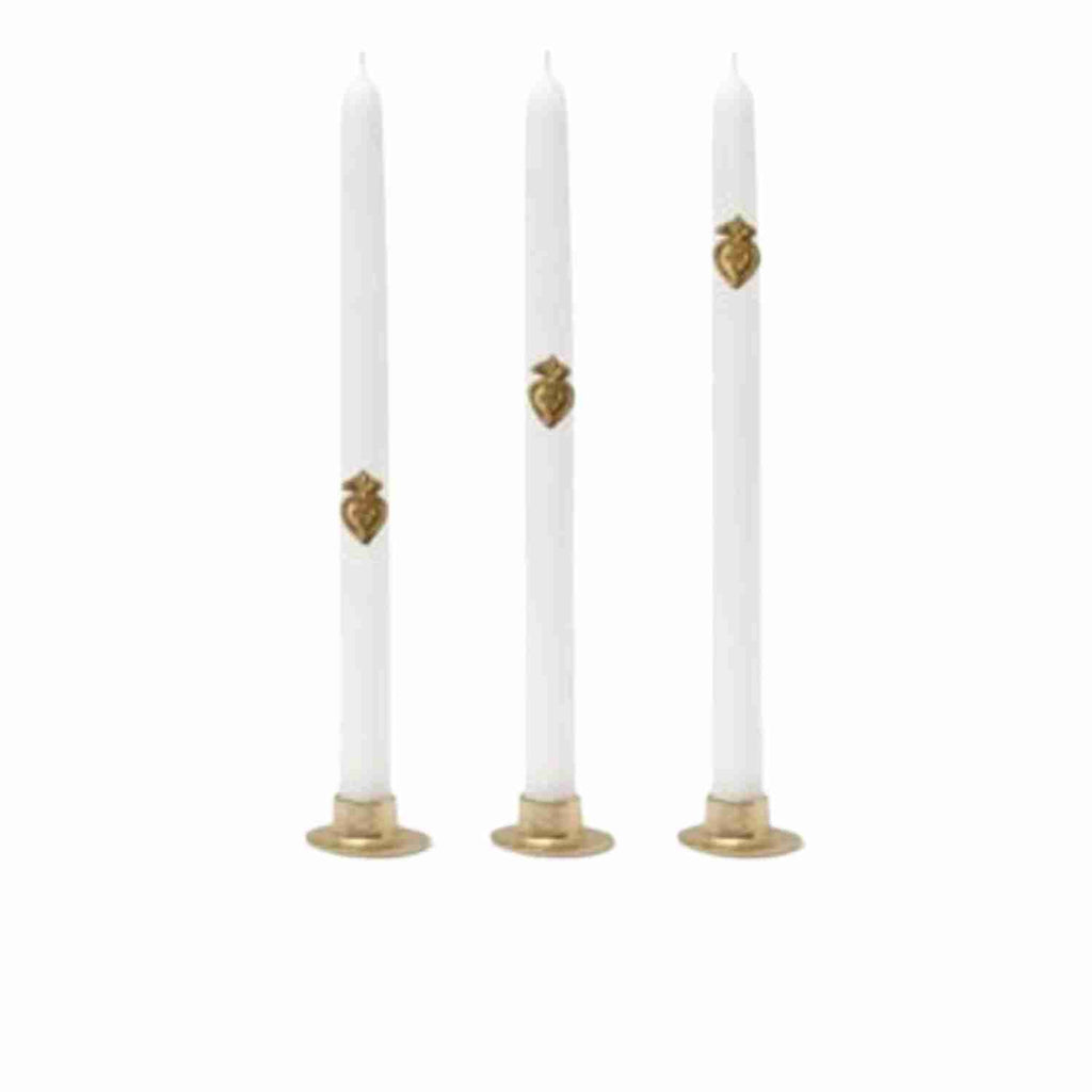 Set de 3 Bijoux de Bougies – Cœurs Dorés – Boncoeur