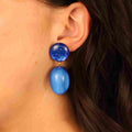 Boucles d’oreilles Aydée Bleu Roi – Odette