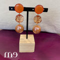BO Clip Majorica orange F Bramli