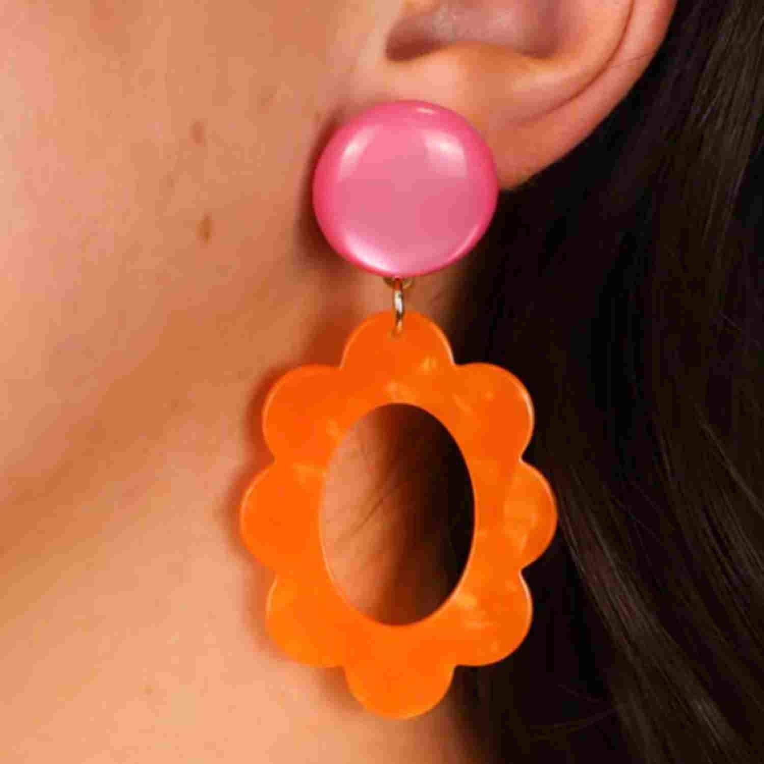 Boucles d’oreilles Poppy Orange