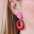 Boucles d’oreilles Roma Rose & Rouge – Odette