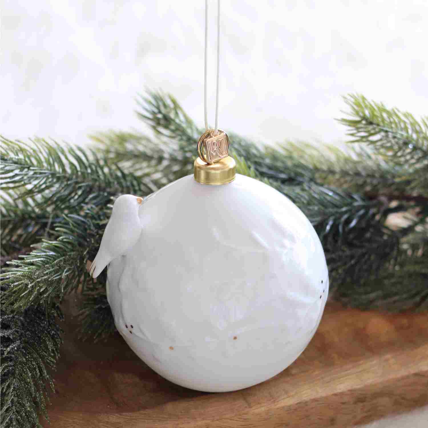 Boule de Noël en porcelaine Oiseau – Räder