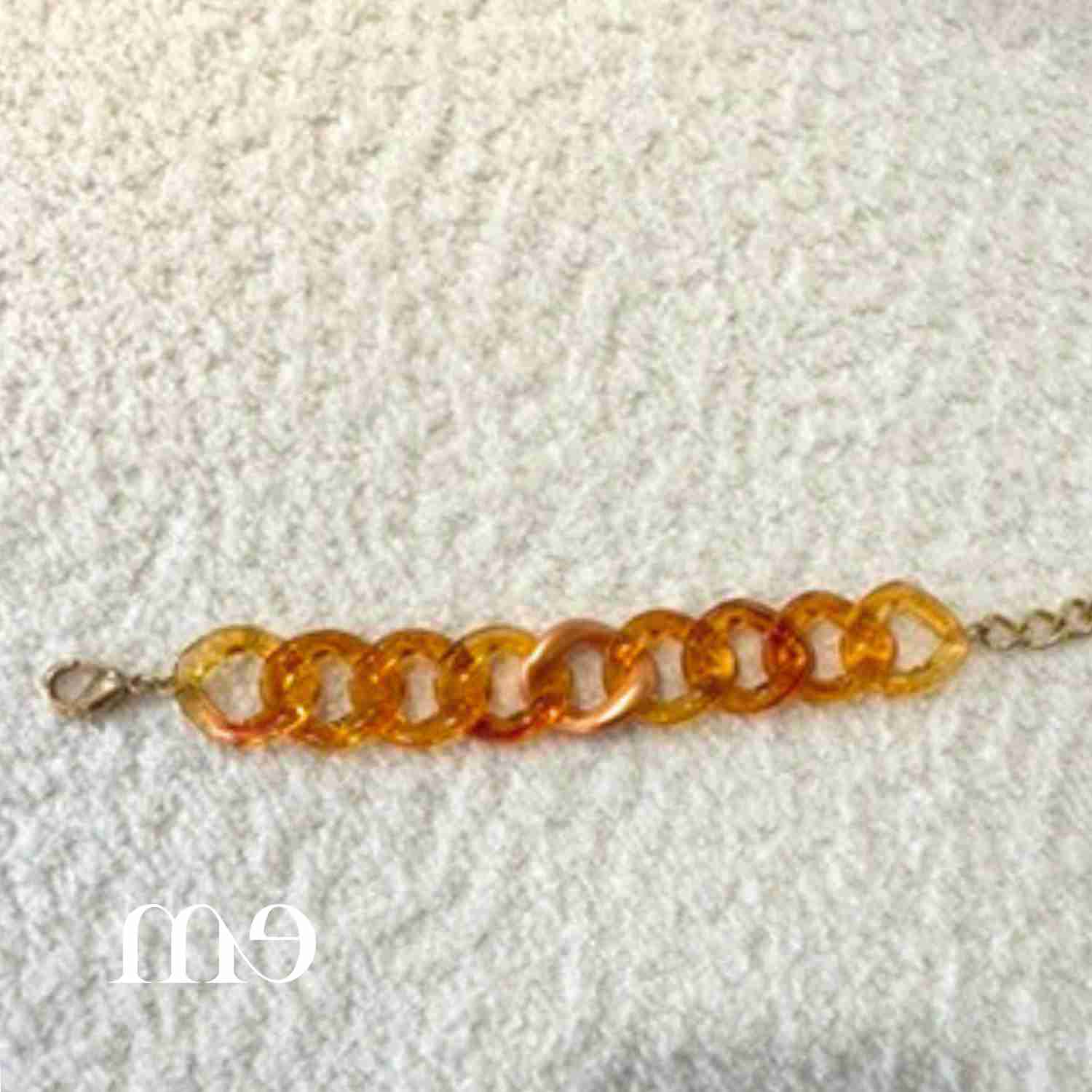 Bracelet maillon fin ambre F Bramli