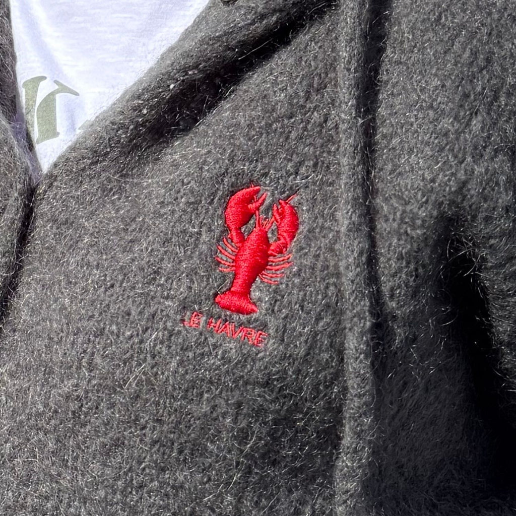 Gilet sans manches à capuche Homard Le Havre – Marron glacé