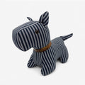 Cale-porte chien rayé