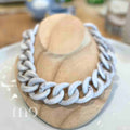 Collier Maillon gris marbré Gérard