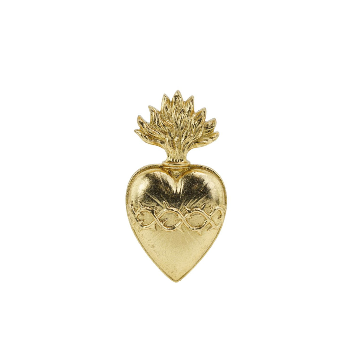 Déco Ex-voto Cœur d’épine doré