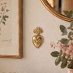 Déco Ex-voto Cœur d’épine doré