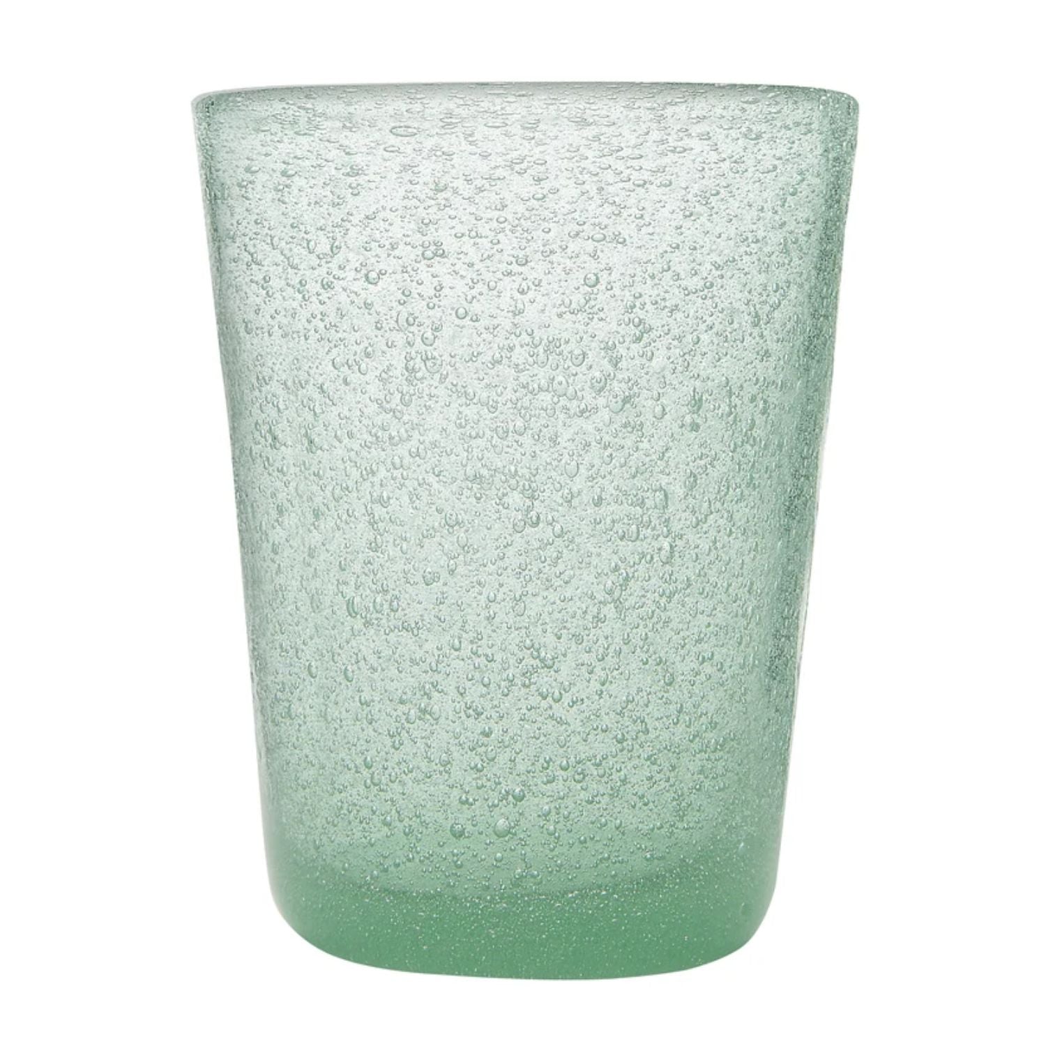 Verre Memento Originale jade en verre soufflé à bulles
