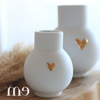 Vase boule coeur doré Räder
