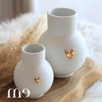 Vase boule coeur doré Räder