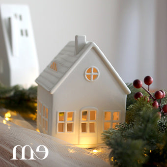 Photophore Chalet en porcelaine Räder