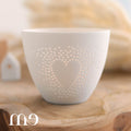 Photophore coeur porcelaine Räder