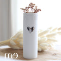 Vase coeur argenté Räder