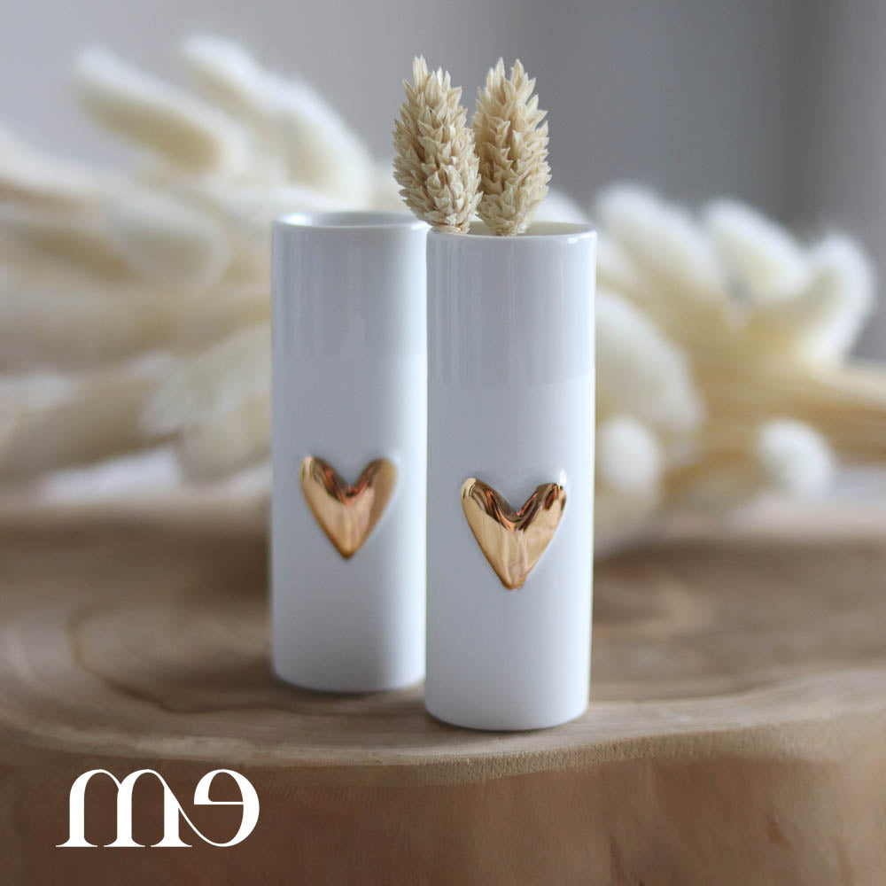 Mini vase coeur love doré Räder