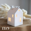 Maison photophore oiseau en porcelaine Räder