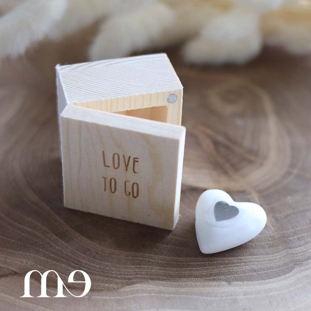 Coeur dans sa boite bois "Love to go" Räder