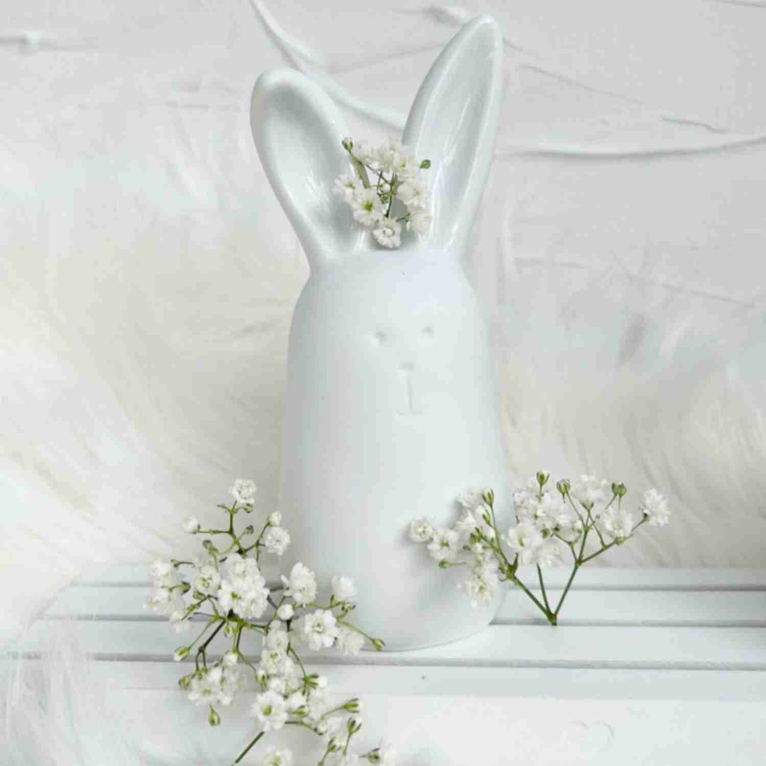 lapin de paques de la marque rader en porcelaine blanche