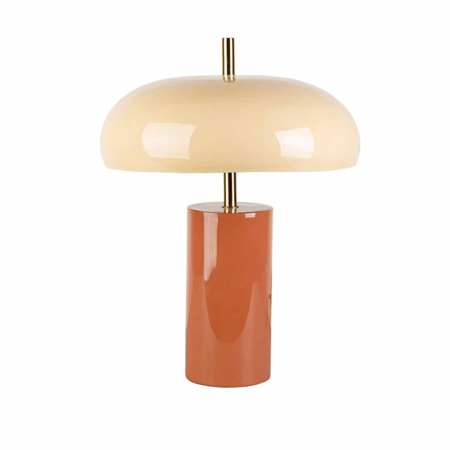 Lampe Arty écru et orange 