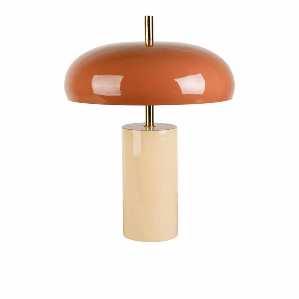 Lampe Arty terracotta et beige 
