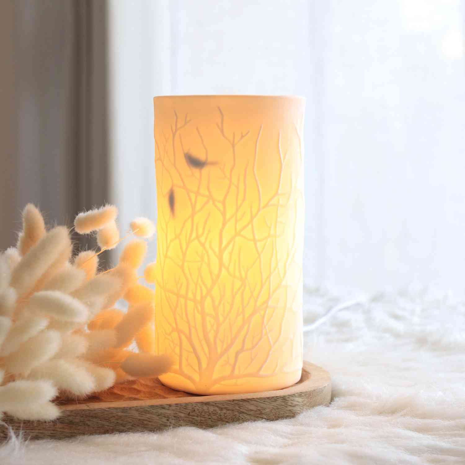Lampe en porcelaine – Oiseau – Räder