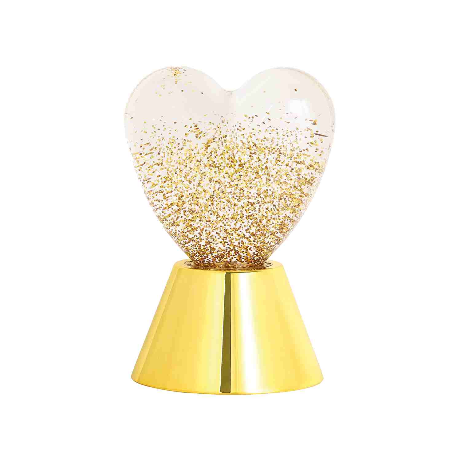 Lampe sans fil coeur paillette