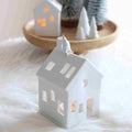 Maison photophore Père Noël sur le toit – Räder