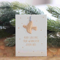 Mini suspension dorée – Colombe Joyeux Noël – Räder