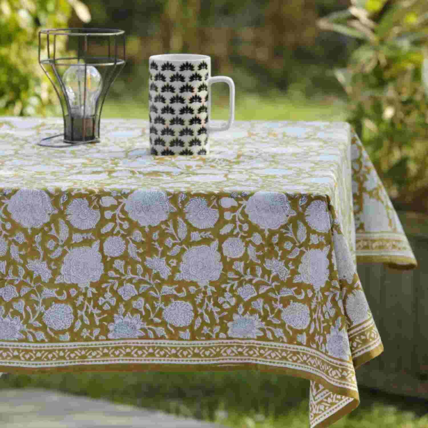 Nappe Indy Absynthe 170x300cm