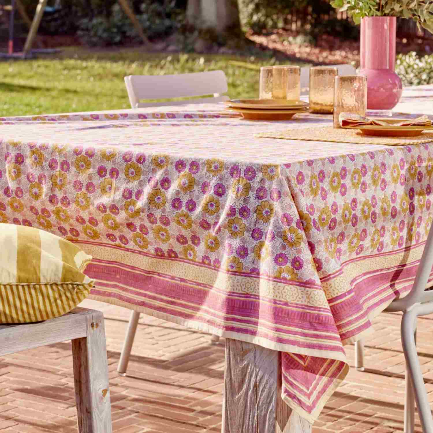 Nappe Pravar Cassis 170 x 300 cm – Bonheur du Jour