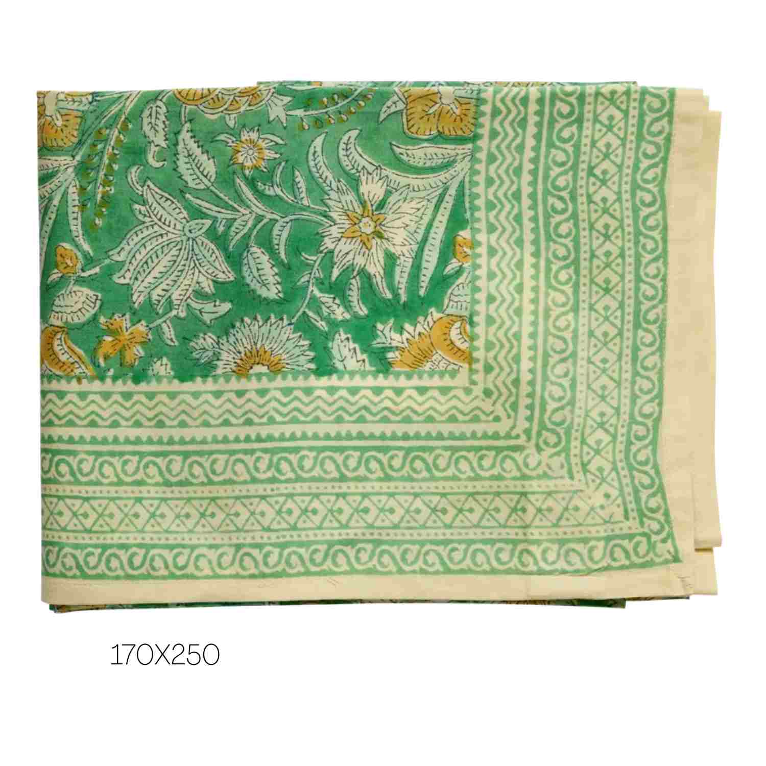 Nappe Nerhu Green 170 x 250 cm – Bonheur du Jour