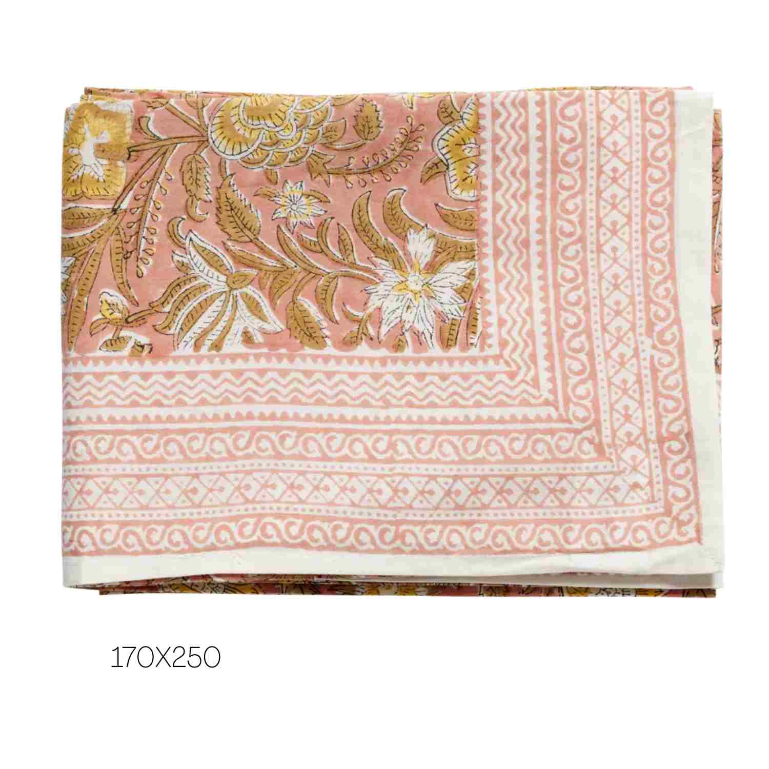 Nappe Nerhu Pink 170 x 250 cm – Bonheur du Jour