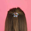 Barrette fleur multicolore – Odette