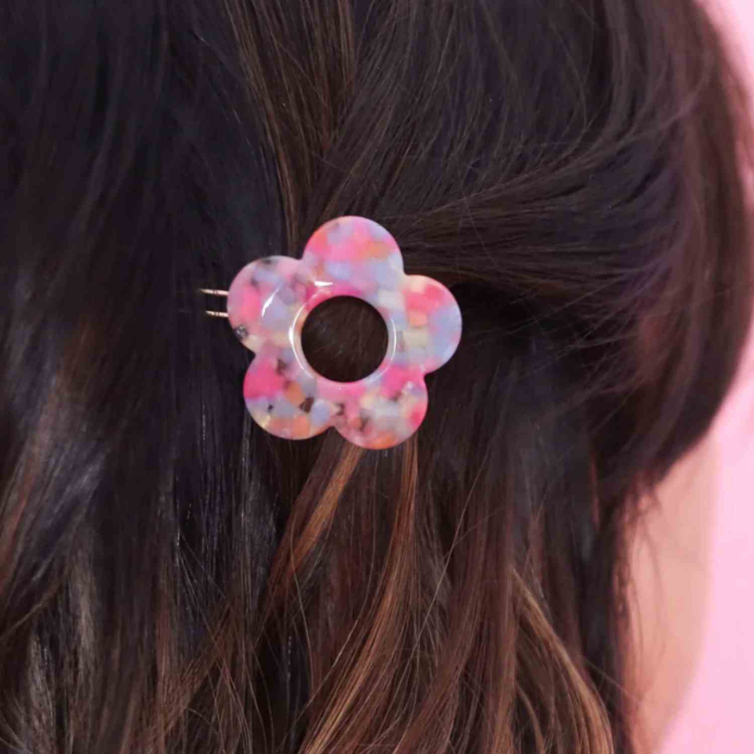 Barrette fleur Rainbow – Odette