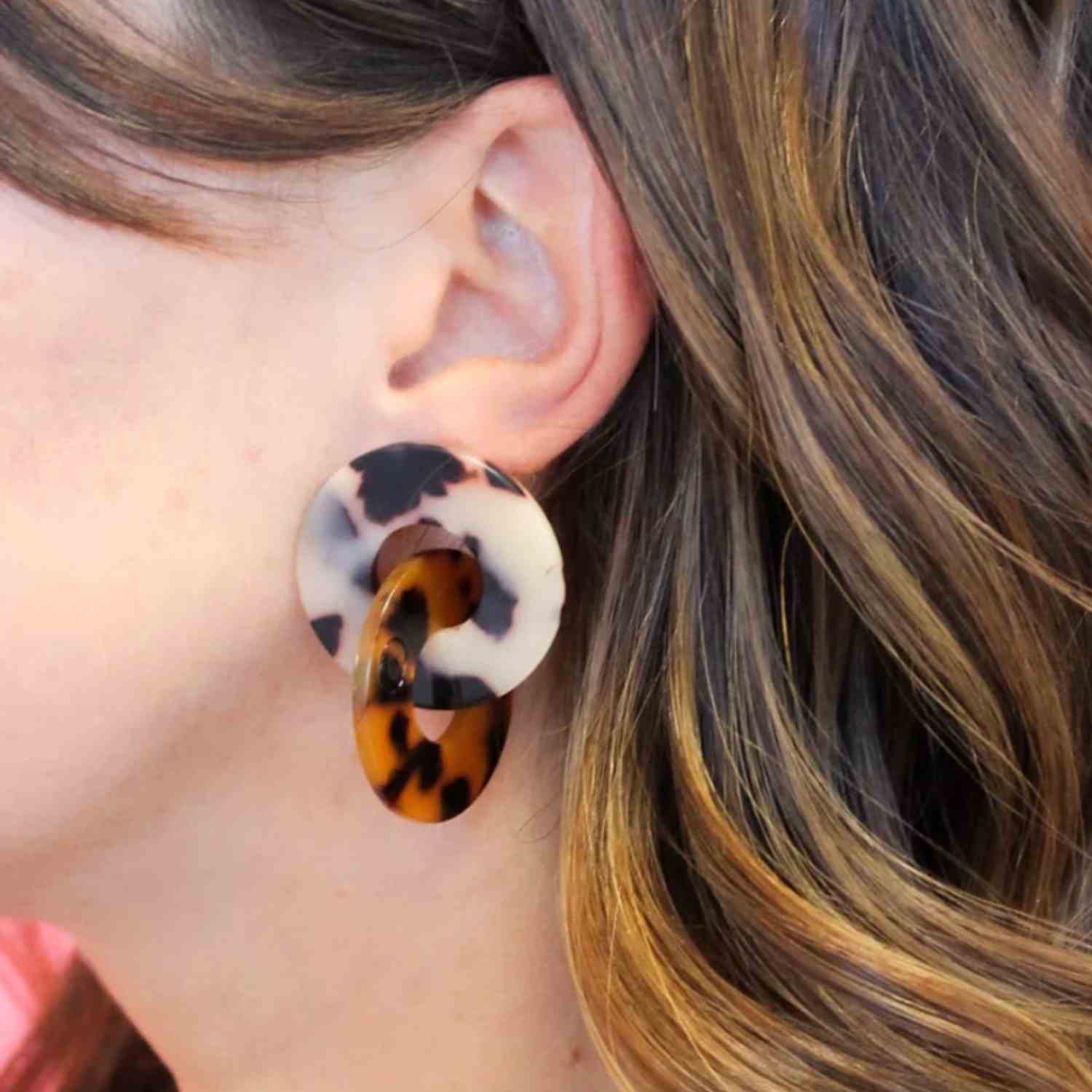 Boucles d’oreilles Duo Écaille – Odette