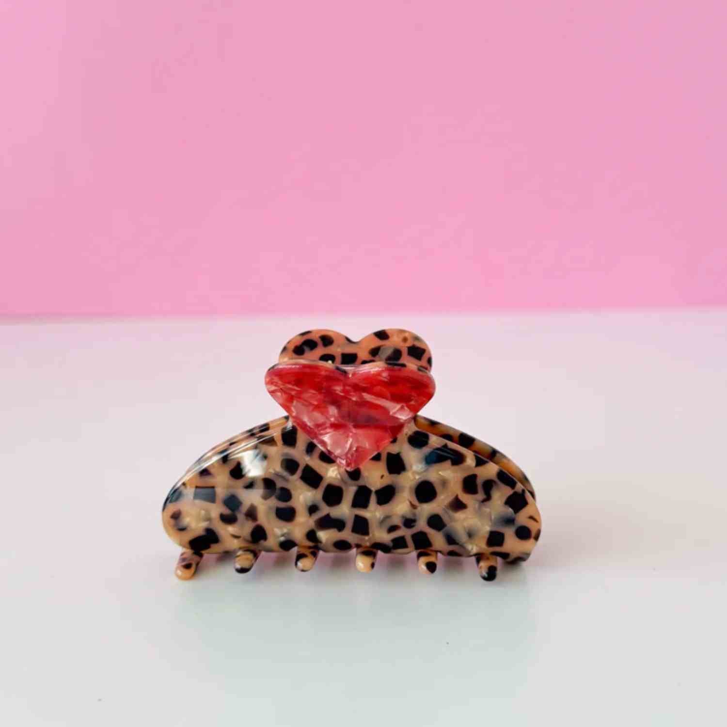Pince Léopard Cœur Rouge – Odette