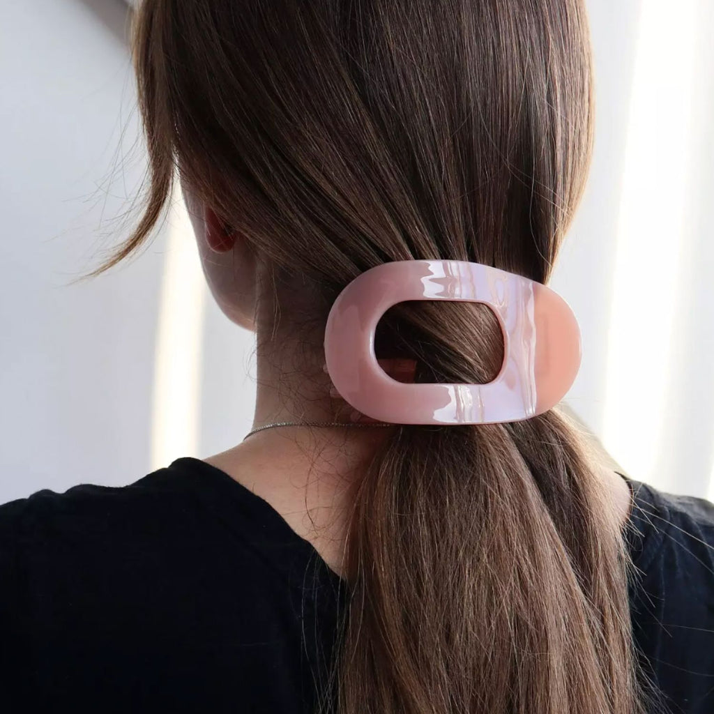 Pince à cheveux plate Nova en acétate de cellulose