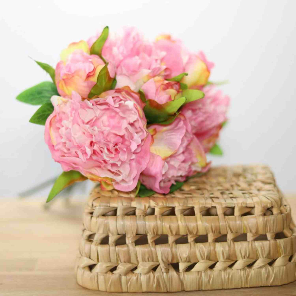 Bouquet de pivoines rose 