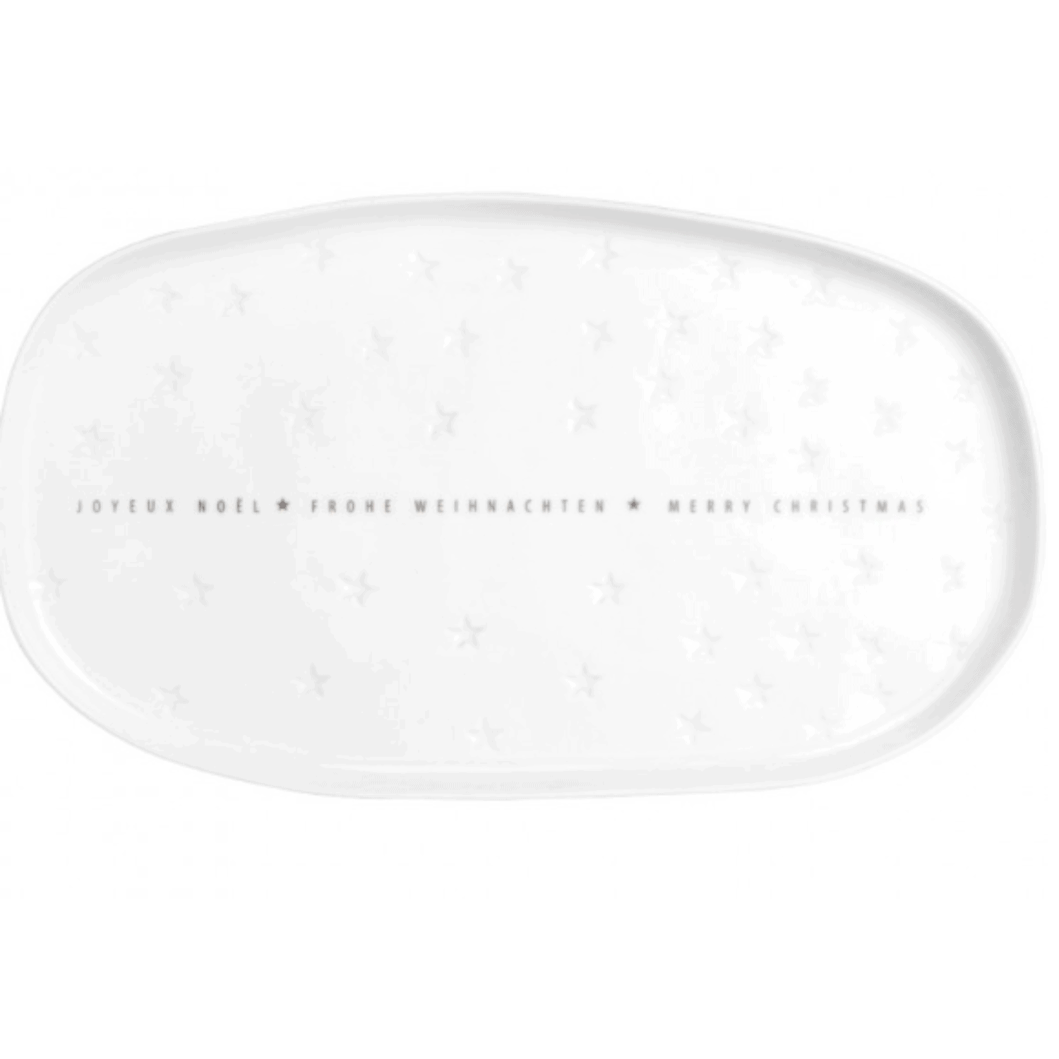 PLAT JOYEUX NOEL PORCELAINE