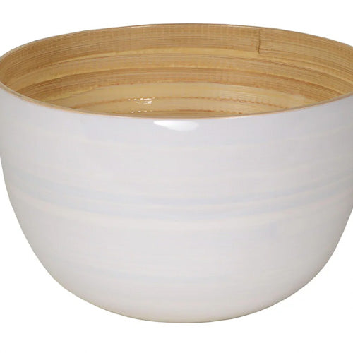 Saladier en bambou laqué 22x14 cm Albert