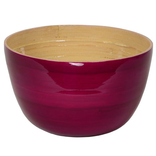 Saladier en bambou laqué 22x14 cm Albert