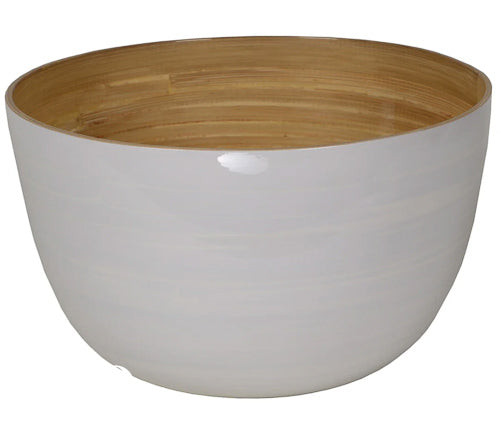Saladier en bambou laqué 26x16 cm Albert