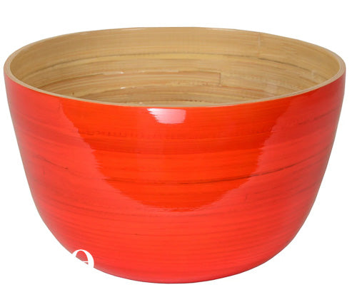 Saladier en bambou laqué 26x16 cm Albert