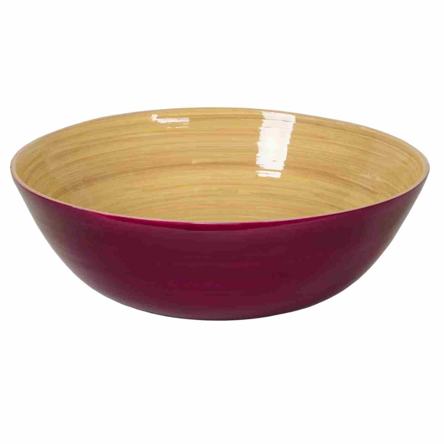 Saladier en bambou laqué 30 x 10cm Albert