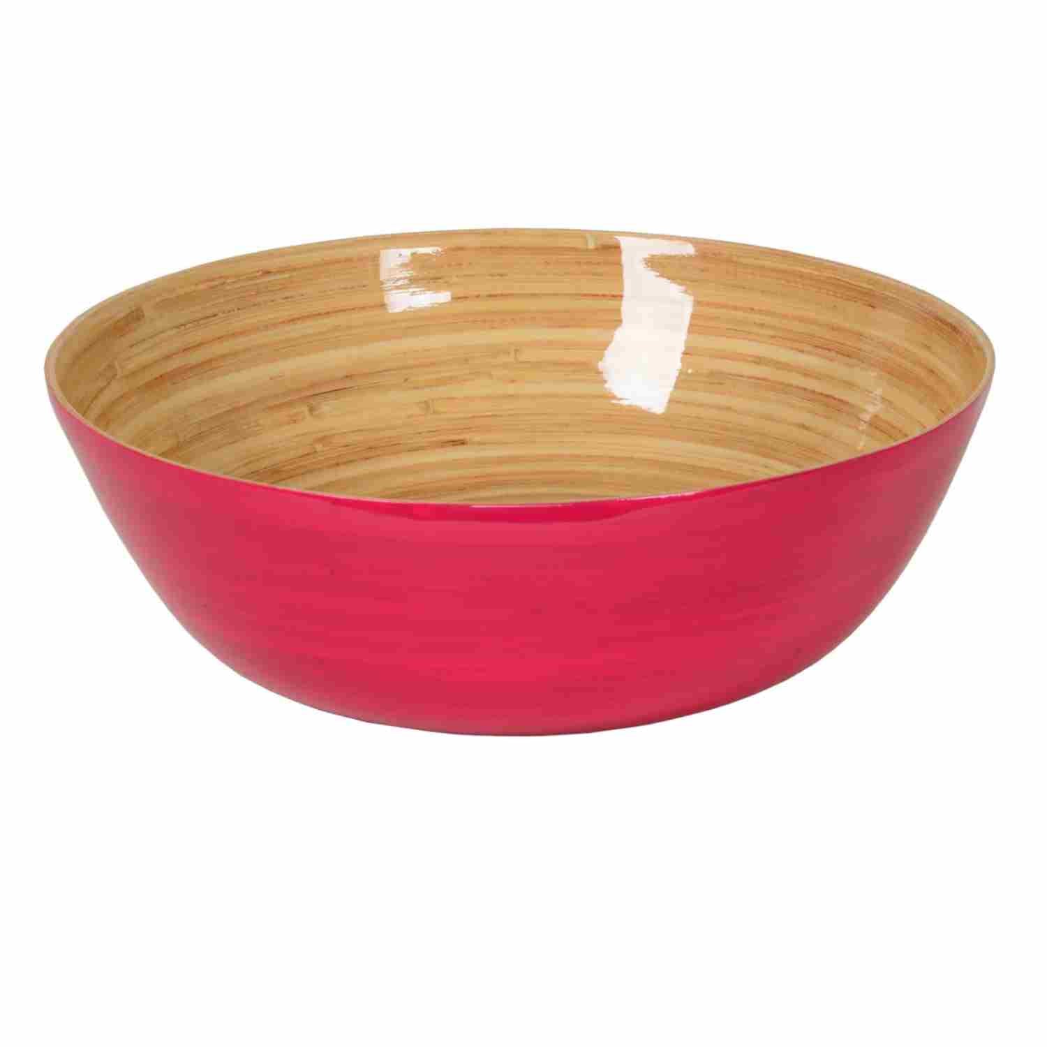 Saladier en bambou laqué 30 x 10cm Albert