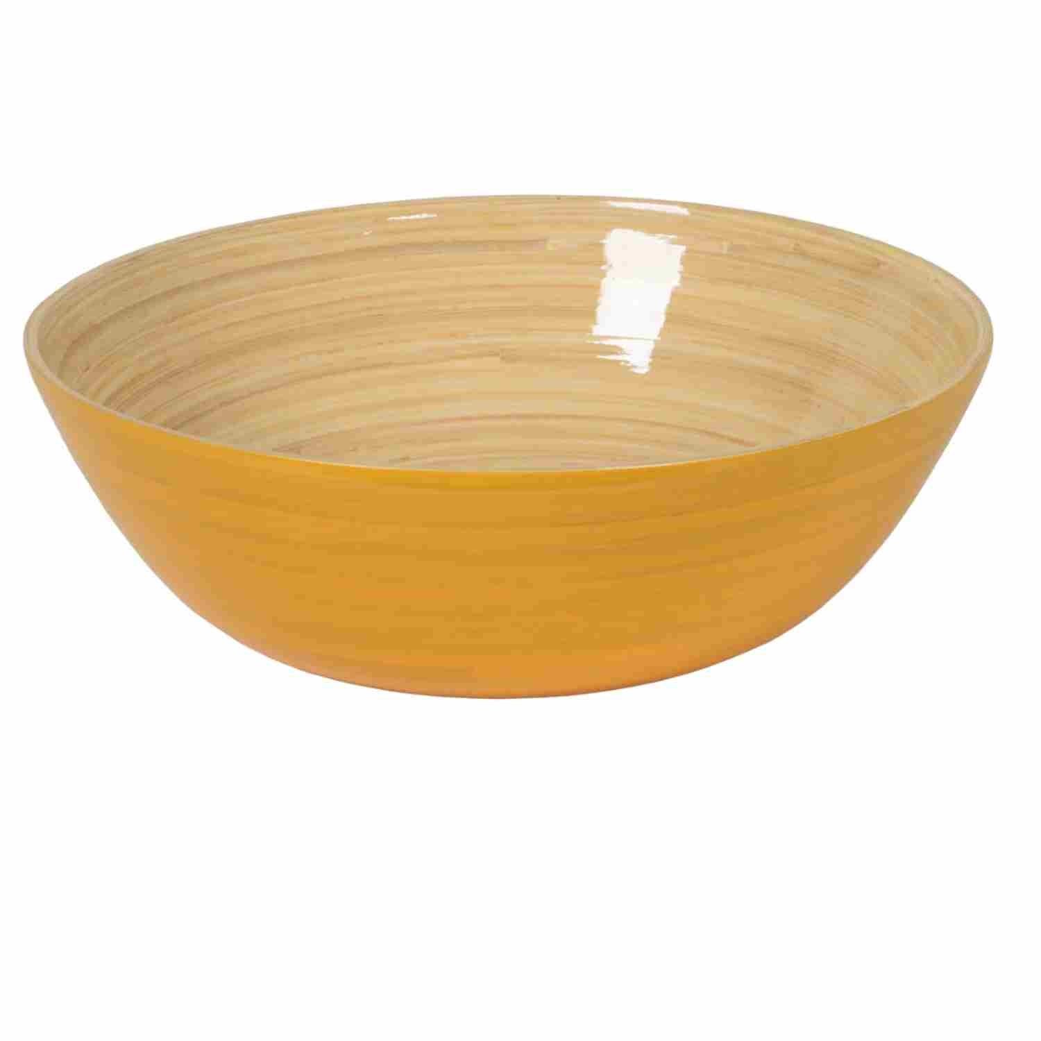 Saladier en bambou laqué 30 x 10cm Albert