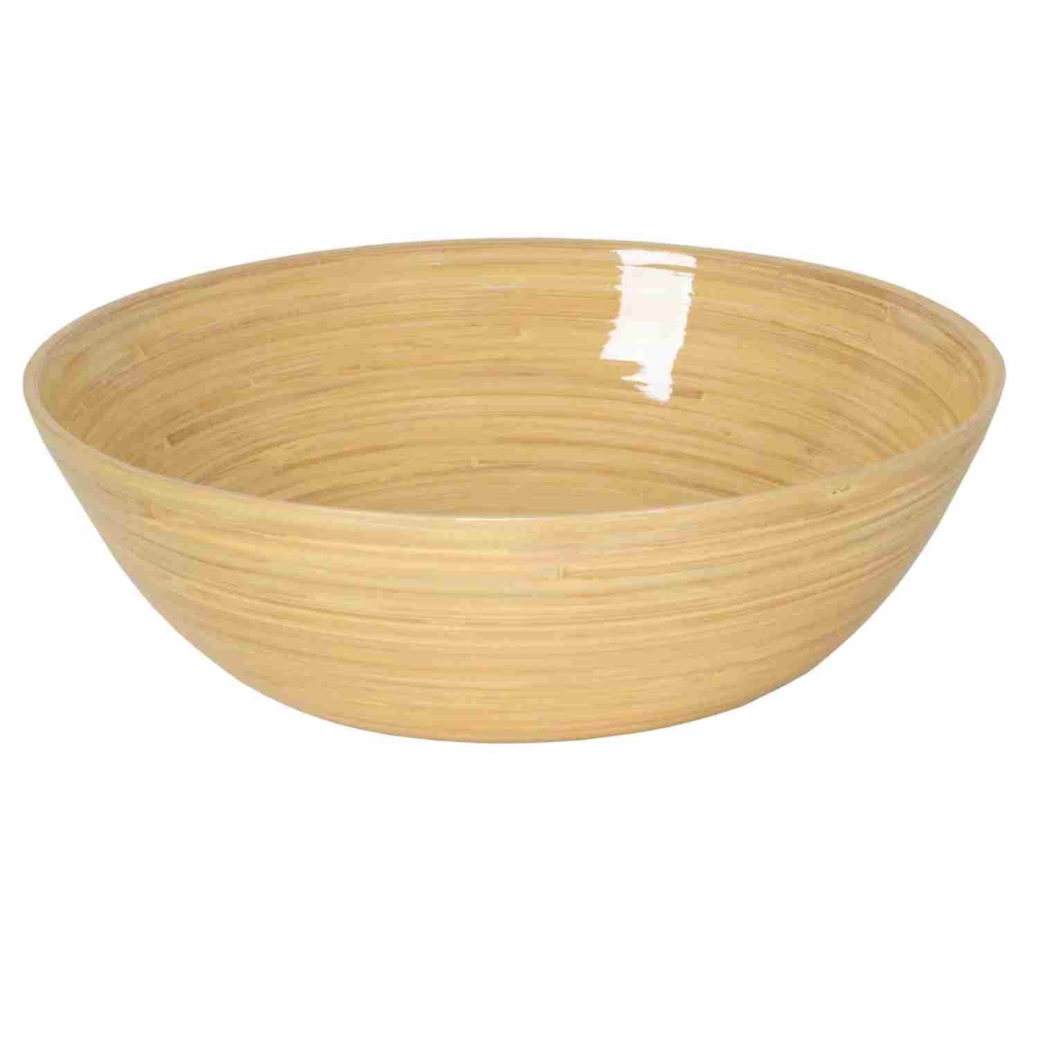 Saladier en bambou laqué 30 x 10cm Albert